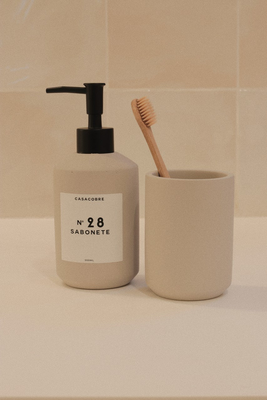 Porta Sabonete Líquido em Cimento - 200ml