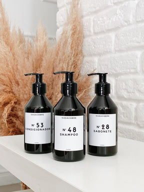 Mini Kit  Black Banheiro Completo 240ml - 3 Peças