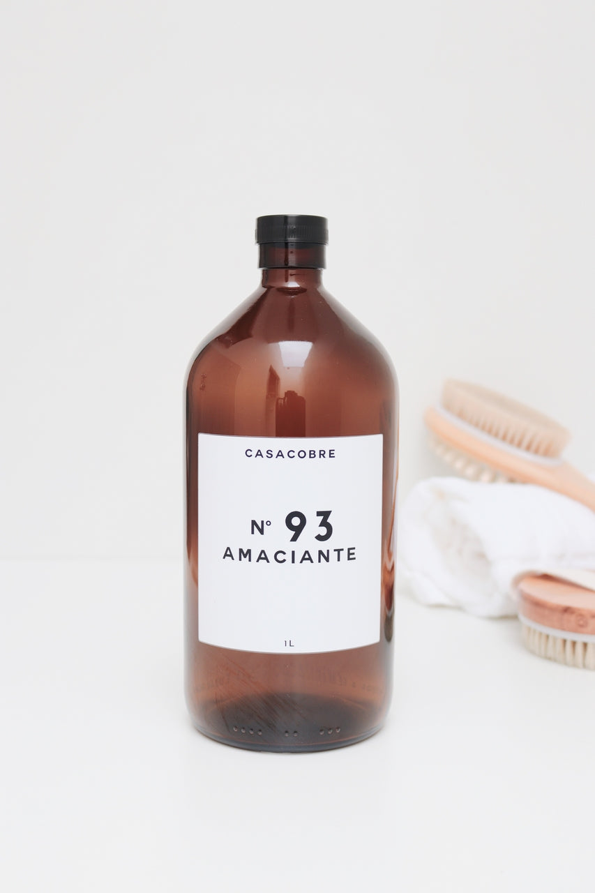 Kit Frasco Vidro Âmbar Lavanderia 1L - 4 Peças