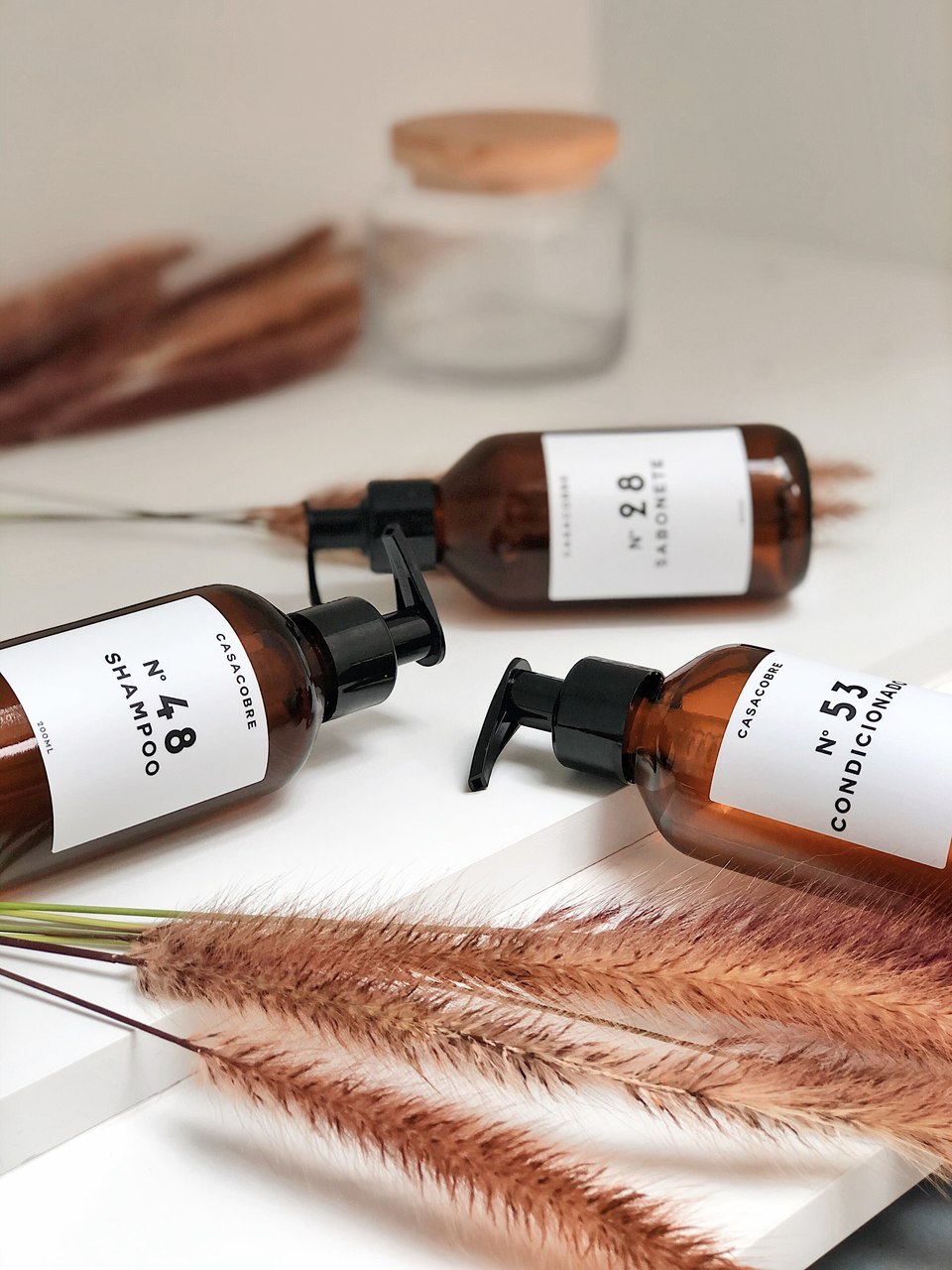 Kit Vidro Banheiro 200ml - 3 Peças