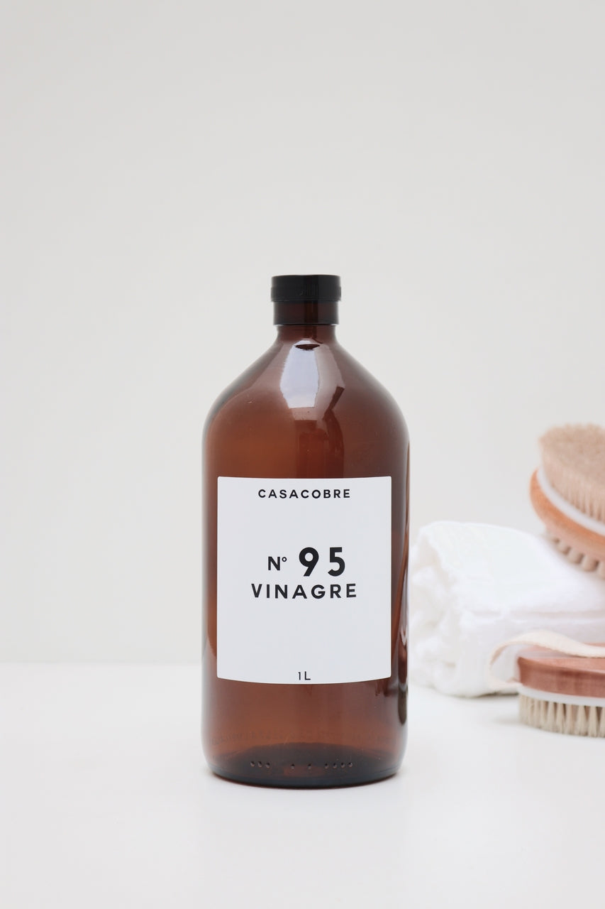 Frasco Vidro Âmbar Lavanderia 1L - Vinagre