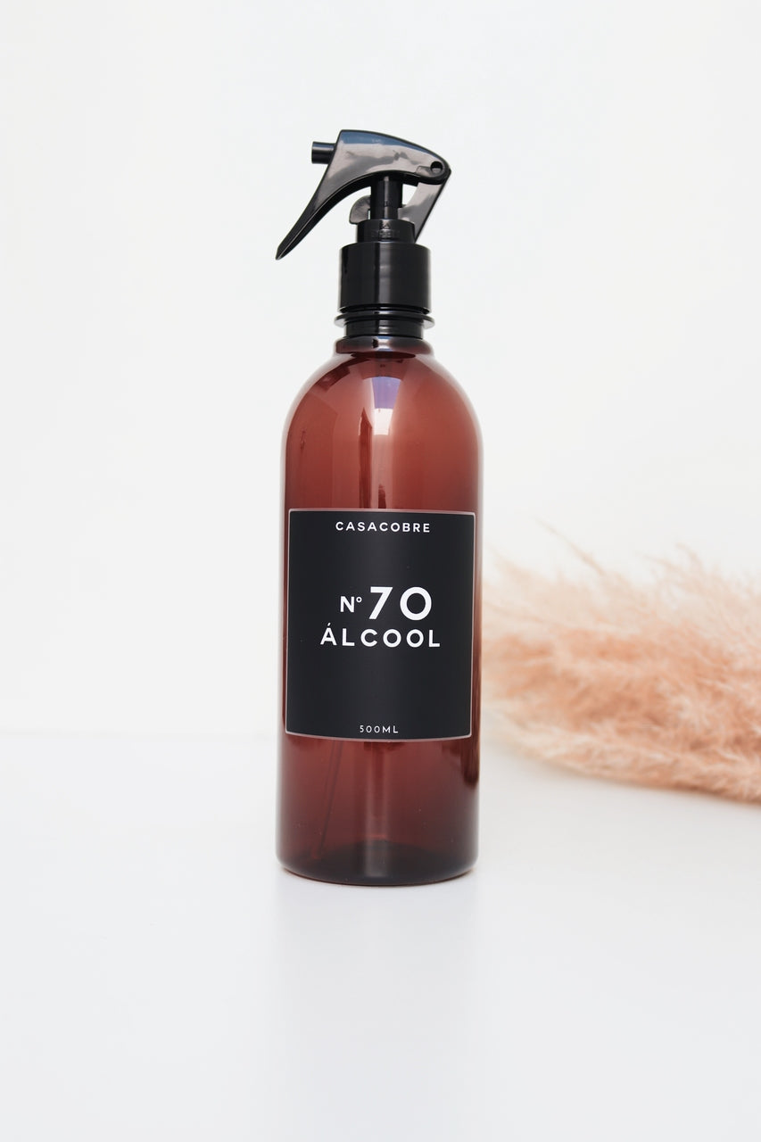 Frasco Âmbar Álcool - 500ml