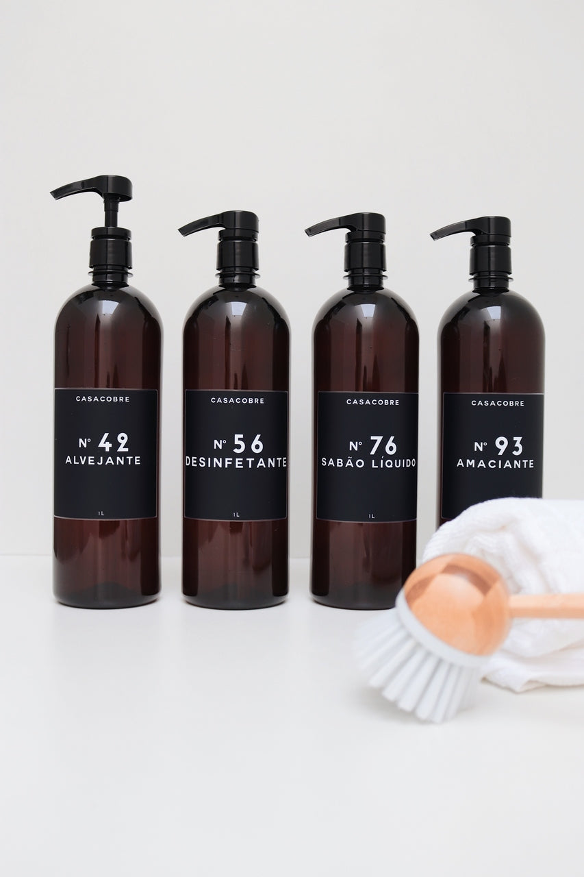 Kit Frasco Pet Âmbar Lavanderia 1L - 4 Peças