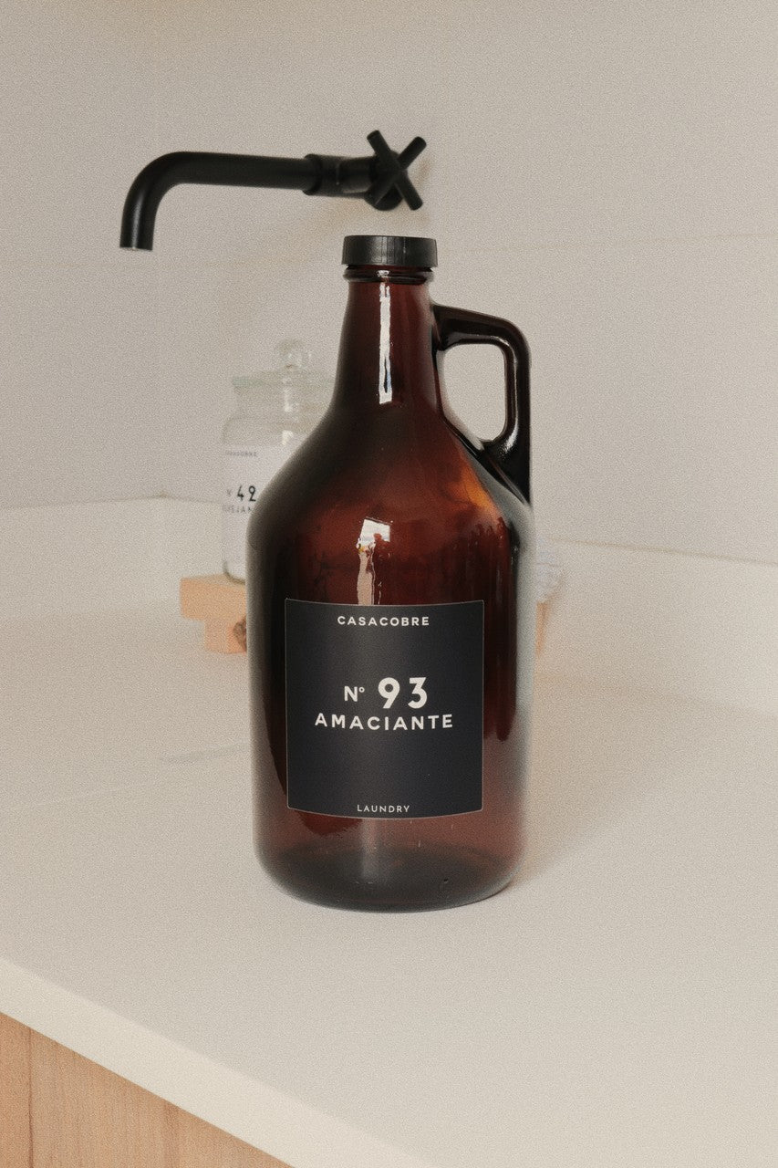 Frasco Vidro Âmbar Lavanderia 1,9L - Amaciante