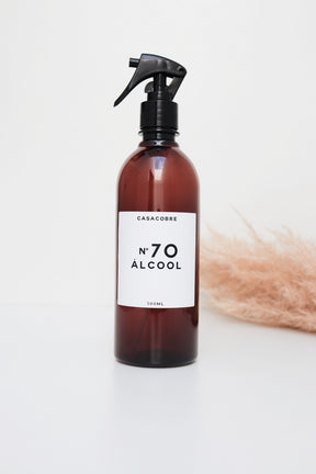 Frasco Âmbar Álcool - 500ml