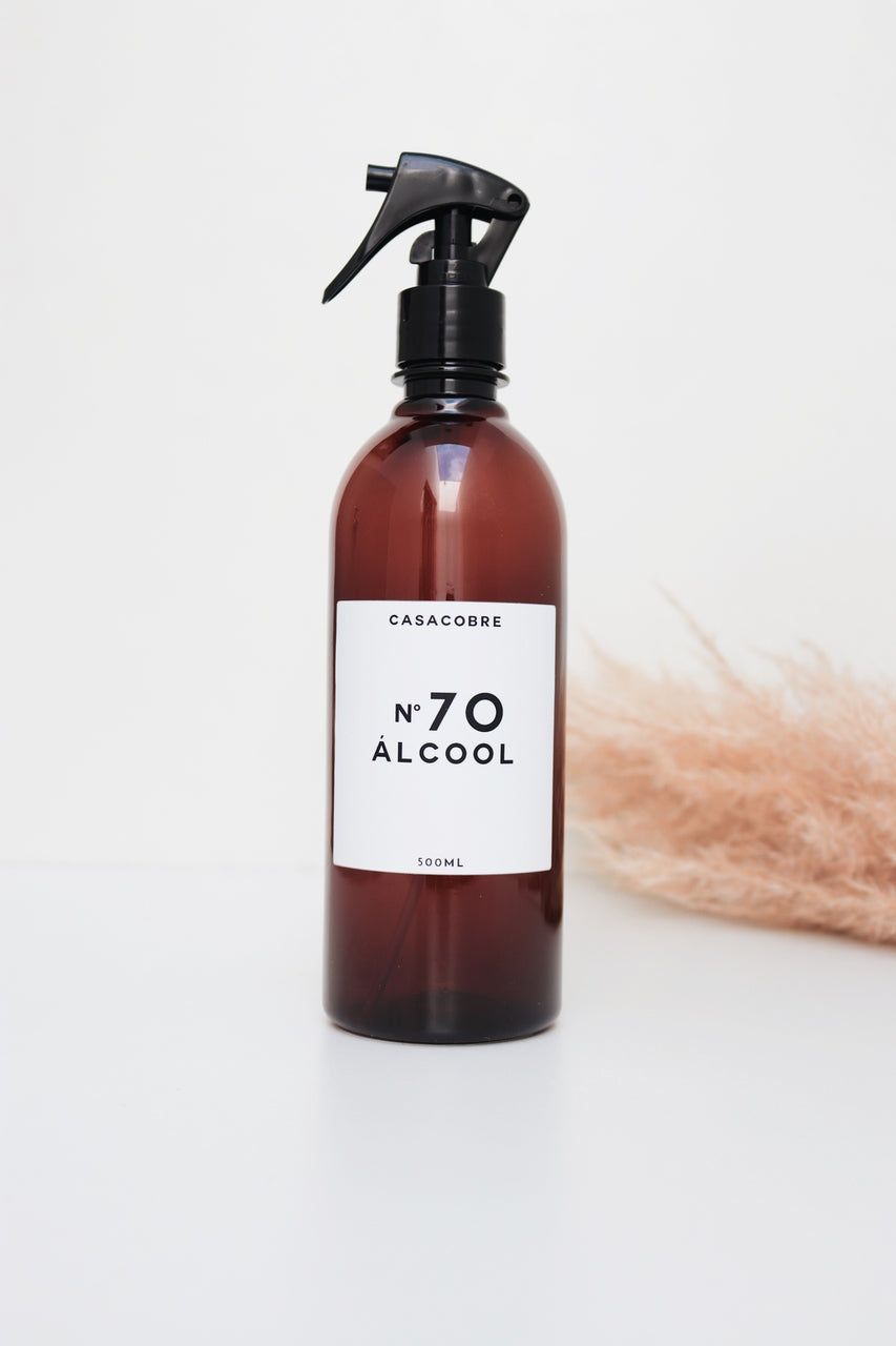 Frasco Âmbar Álcool - 500ml