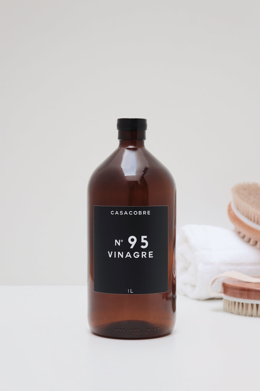 Frasco Vidro Âmbar Lavanderia 1L - Vinagre