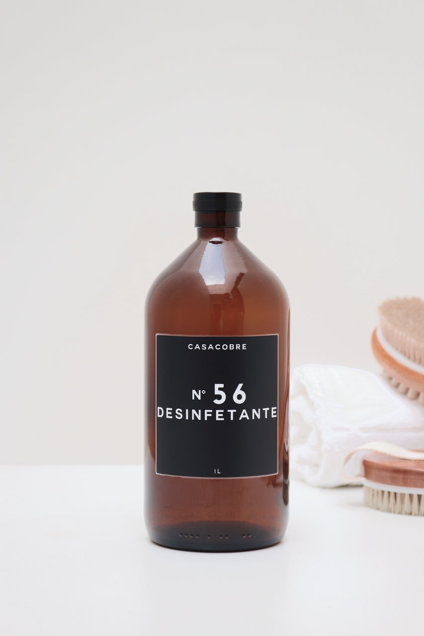 Frasco Vidro Âmbar Lavanderia 1L - Desinfetante