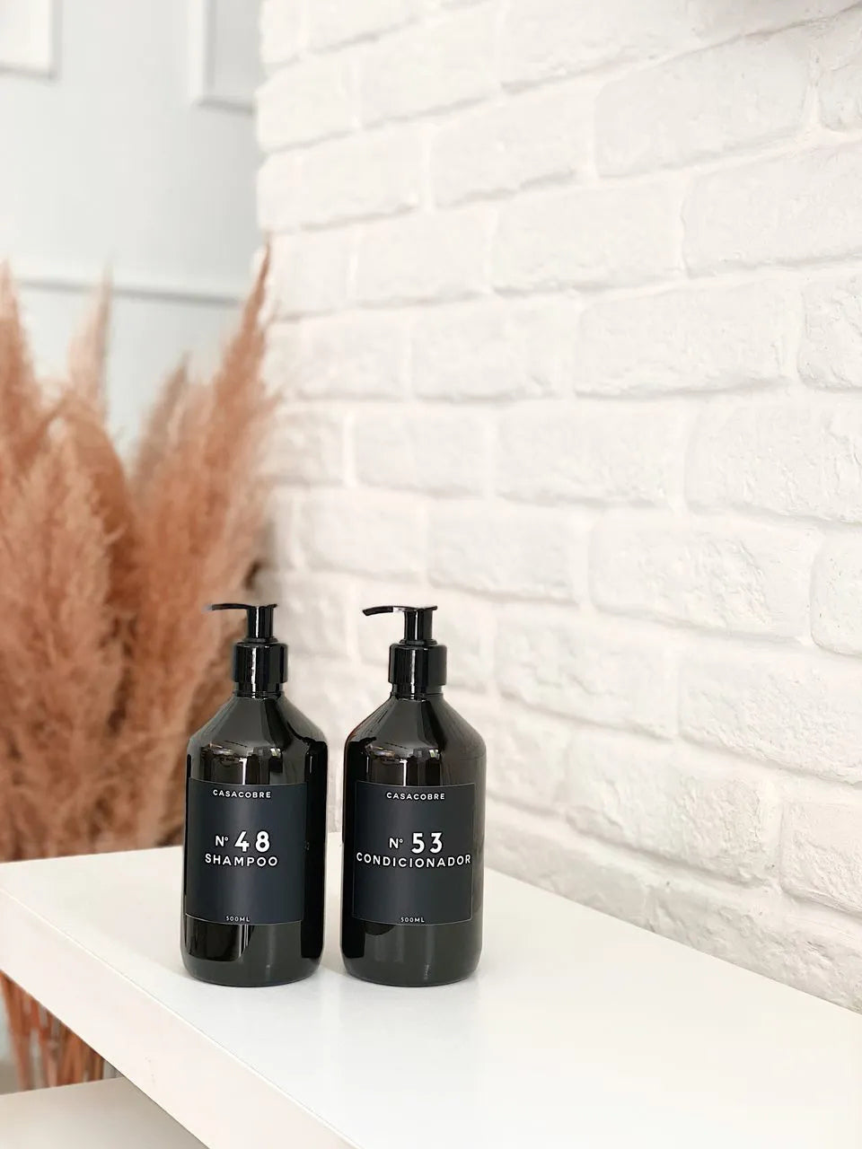 Frasco Black Banheiro 500ml - 2 Peças