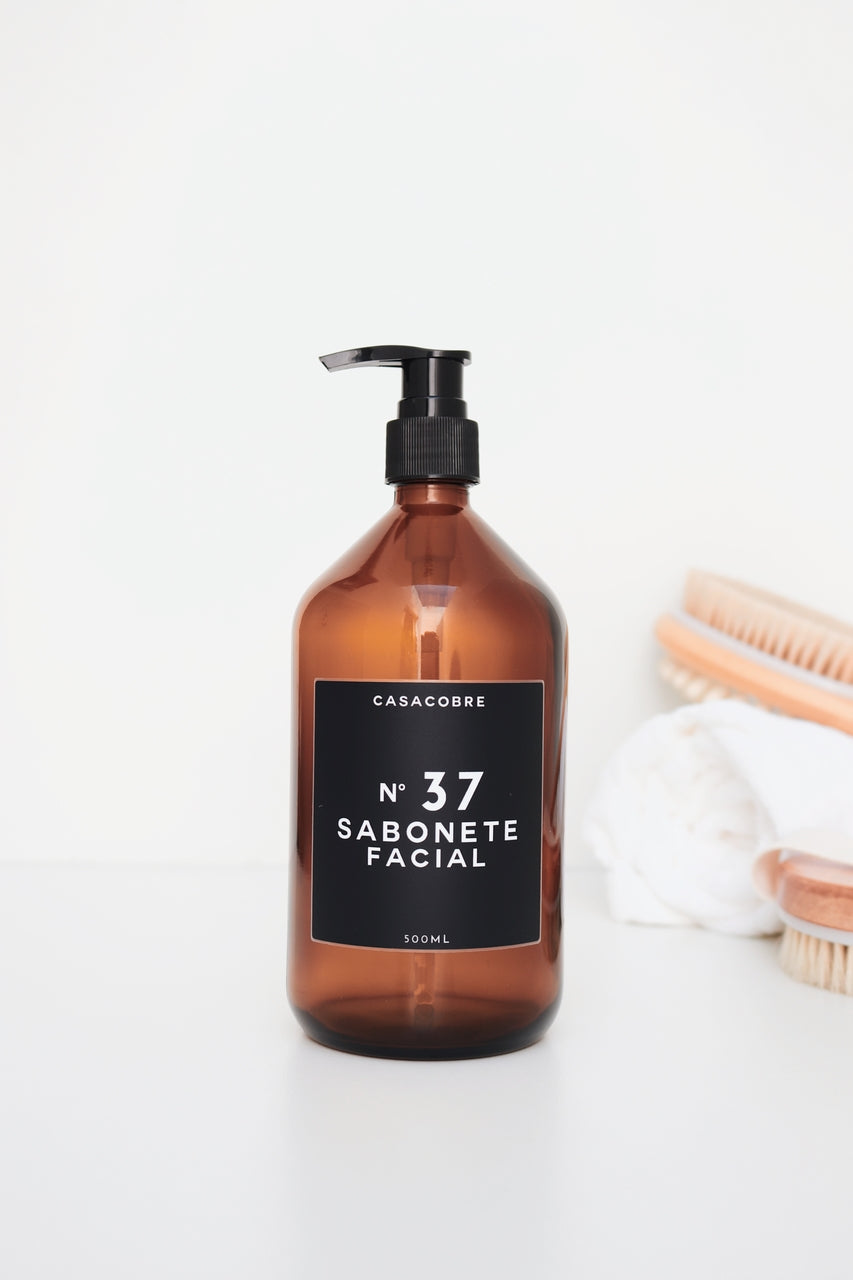 Frasco de Vidro Sabonete Facial - 500ml