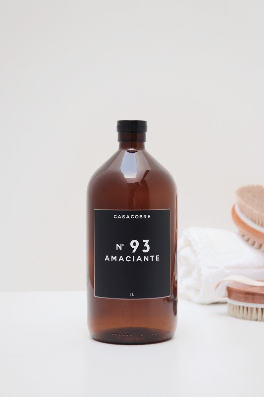 Frasco Vidro Âmbar Lavanderia 1L - Amaciante