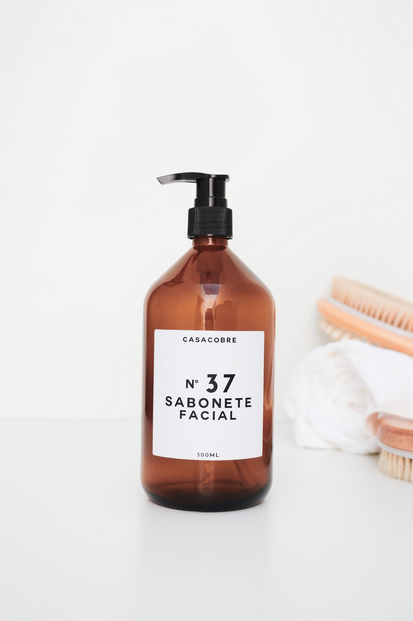 Frasco de Vidro Sabonete Facial - 500ml