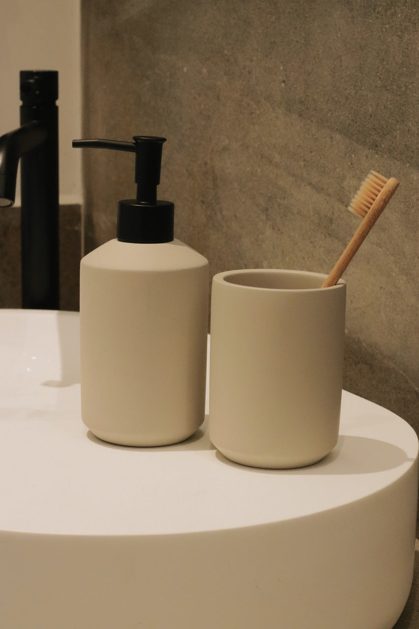 Porta Sabonete Líquido em Cimento - 200ml