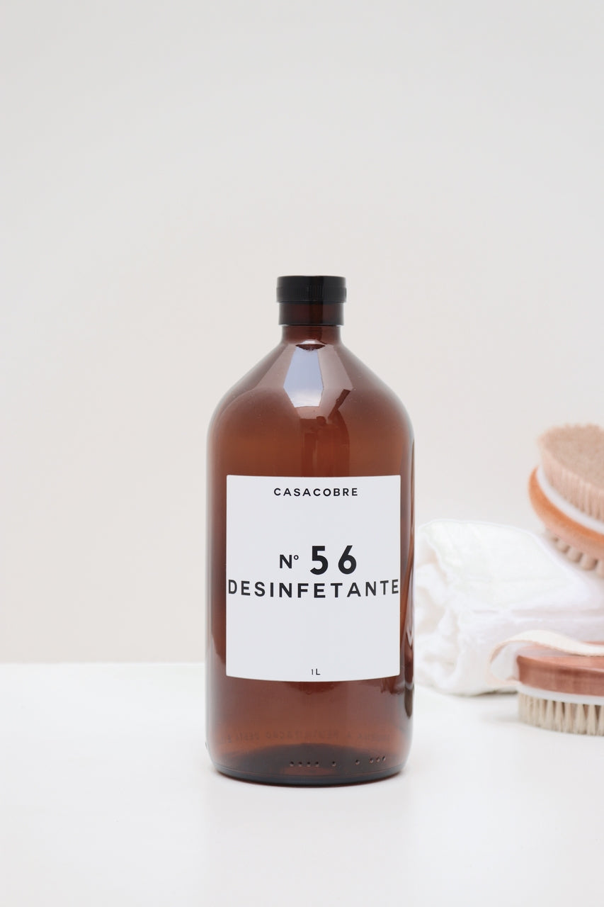Frasco Vidro Âmbar Lavanderia 1L - Desinfetante