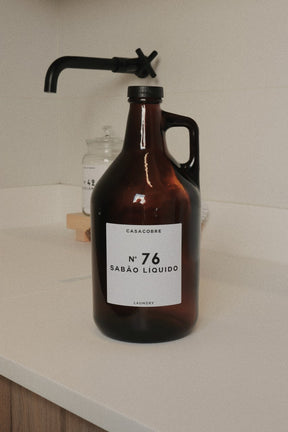 Frasco Vidro Âmbar Lavanderia 1,9L - Sabão Líquido