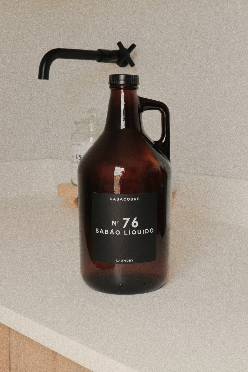 Frasco Vidro Âmbar Lavanderia 1,9L - Sabão Líquido