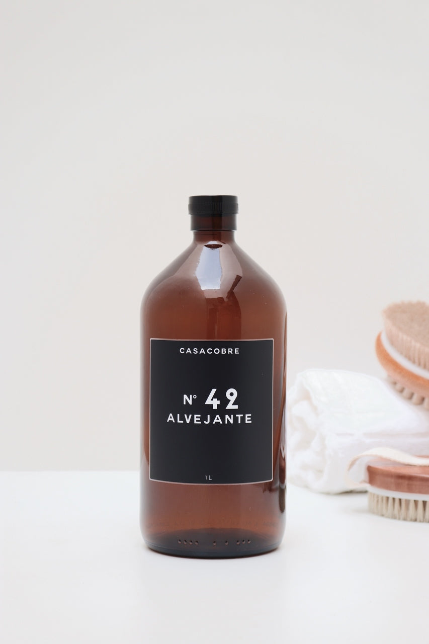 Frasco Vidro Âmbar Lavanderia 1L - Alvejante