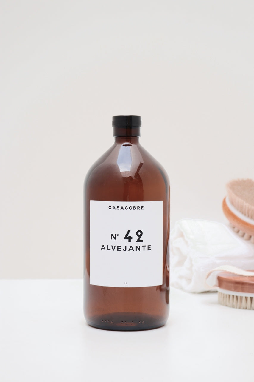 Frasco Vidro Âmbar Lavanderia 1L - Alvejante
