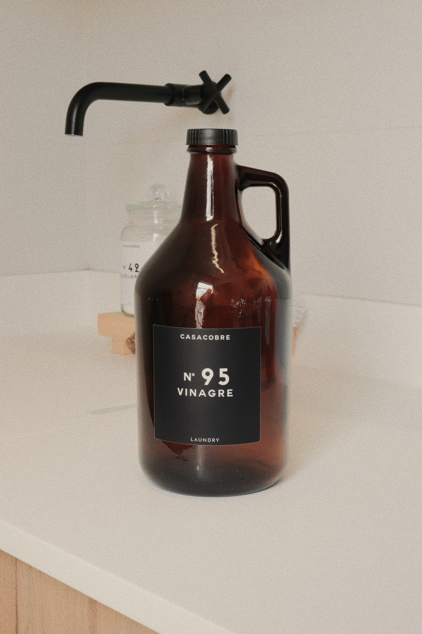 Frasco Vidro Âmbar Lavanderia 1,9L - Vinagre