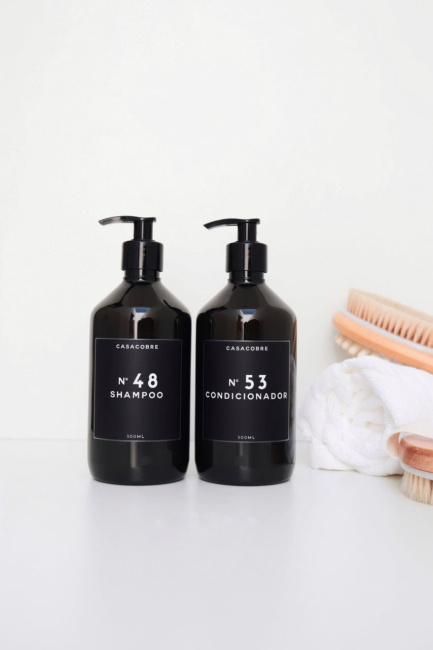 Frasco Black Banheiro 500ml - 2 Peças