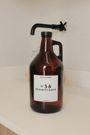 Frasco Vidro Âmbar Lavanderia 1,9L - Desinfetante