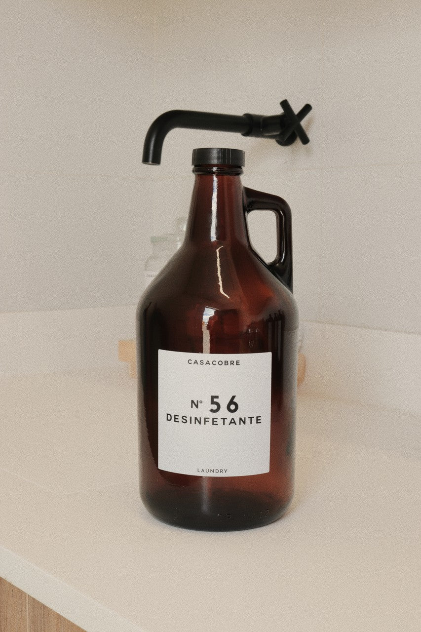 Frasco Vidro Âmbar Lavanderia 1,9L - Desinfetante